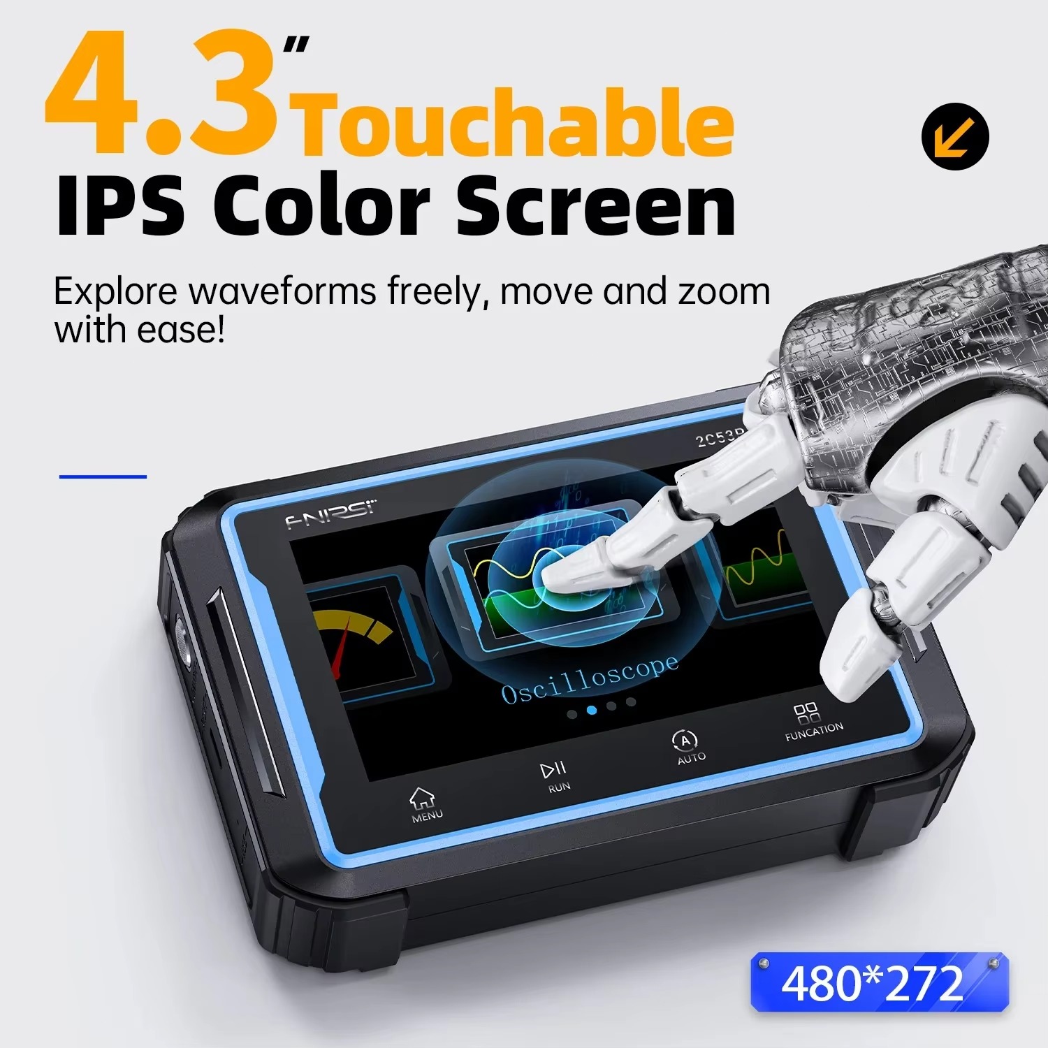 FNIRSI 2C53P Touchscreen Digit - огляд і ціна Signal Generator Spectrum Analyzer