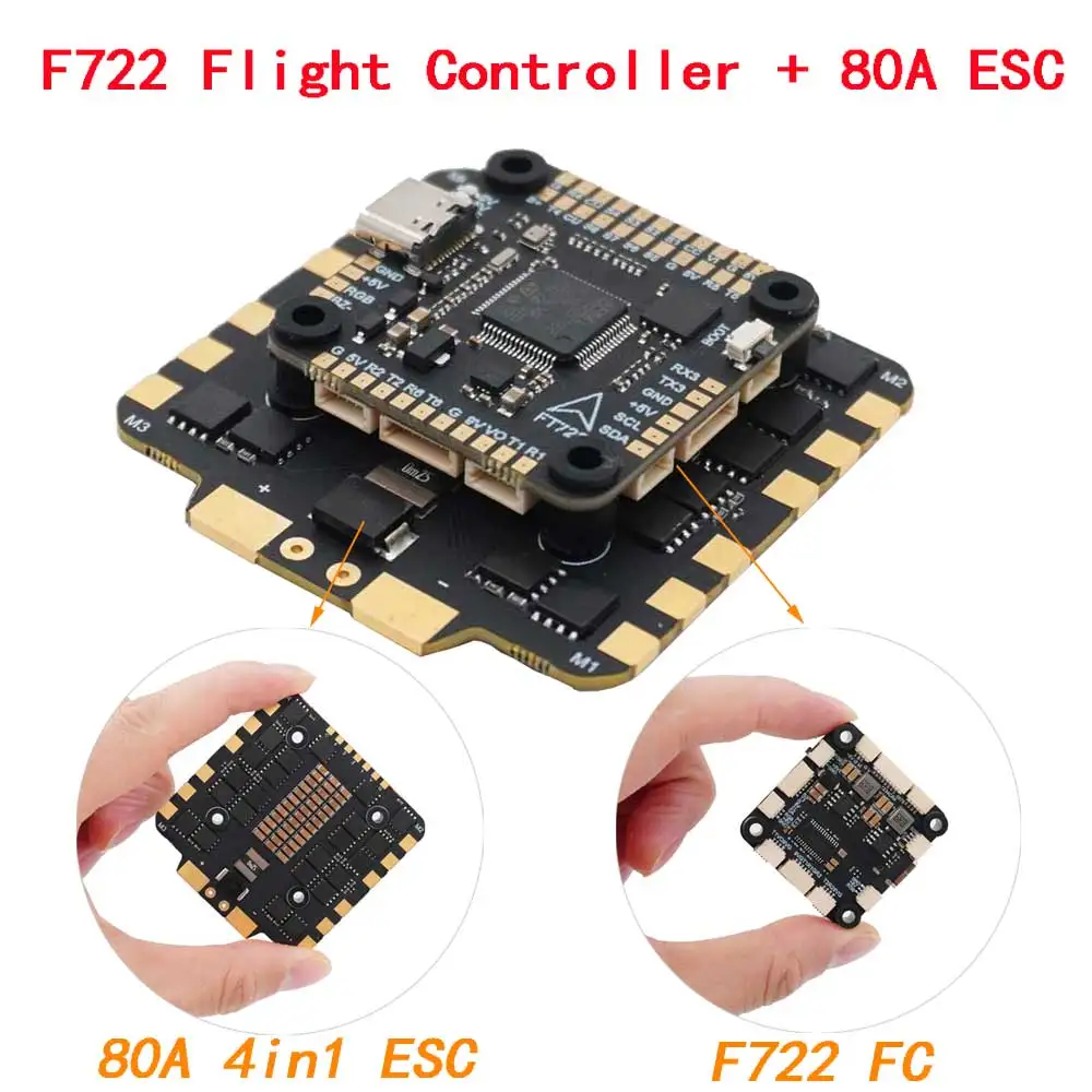 SkyDElF405 F7 F722 Flight Cont - огляд і ціна Fpv Flight Controller F7 Stack 60A