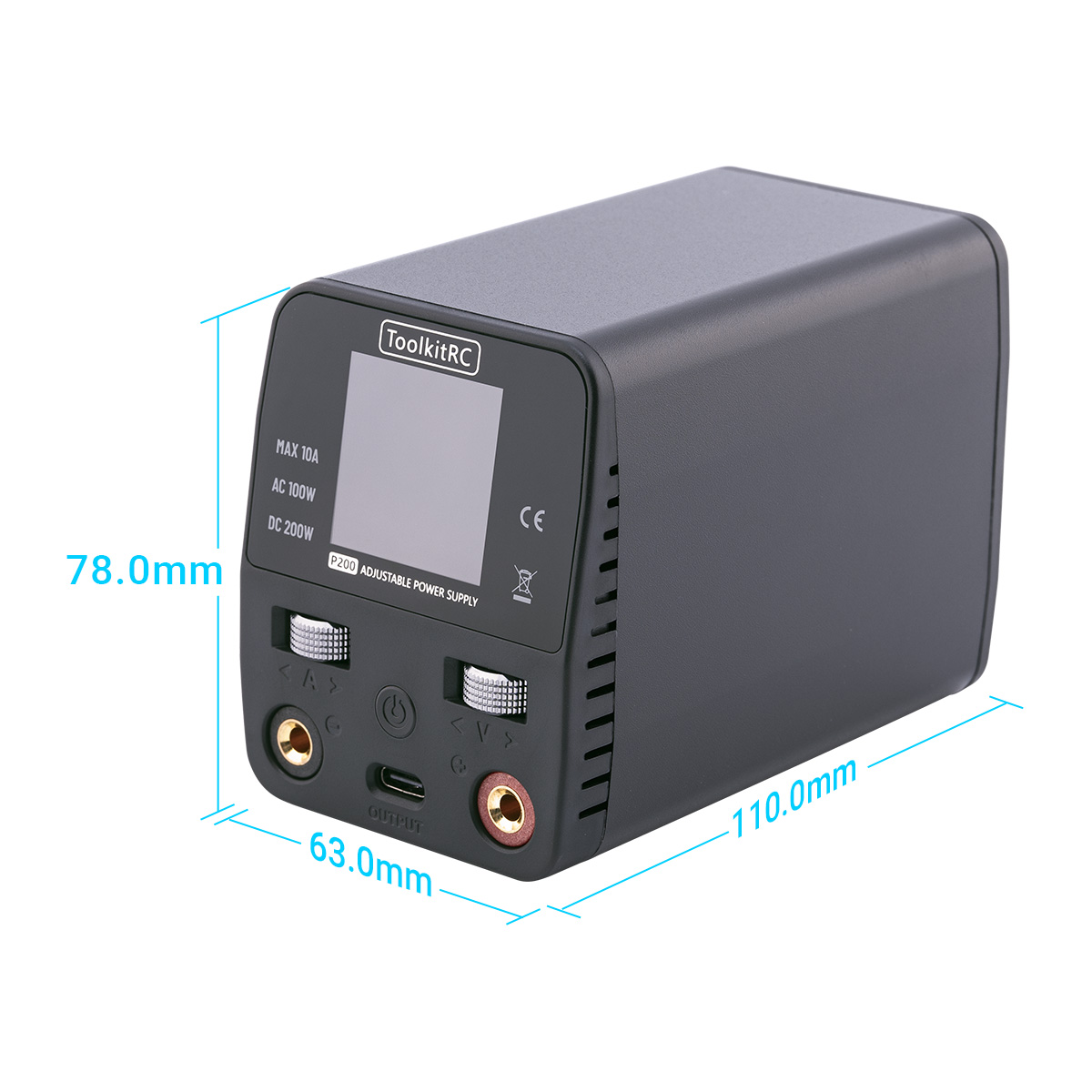 ToolkitRC P200 V2 Power Supply - огляд і ціна Programmable Dc Power Supply 30V 10A