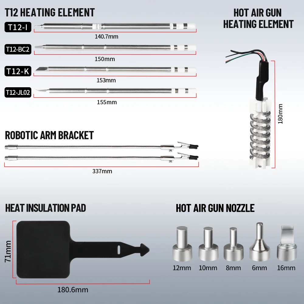 Kaisi 8512P Soldering Station  - огляд і ціна Hot Air Rework Station T12