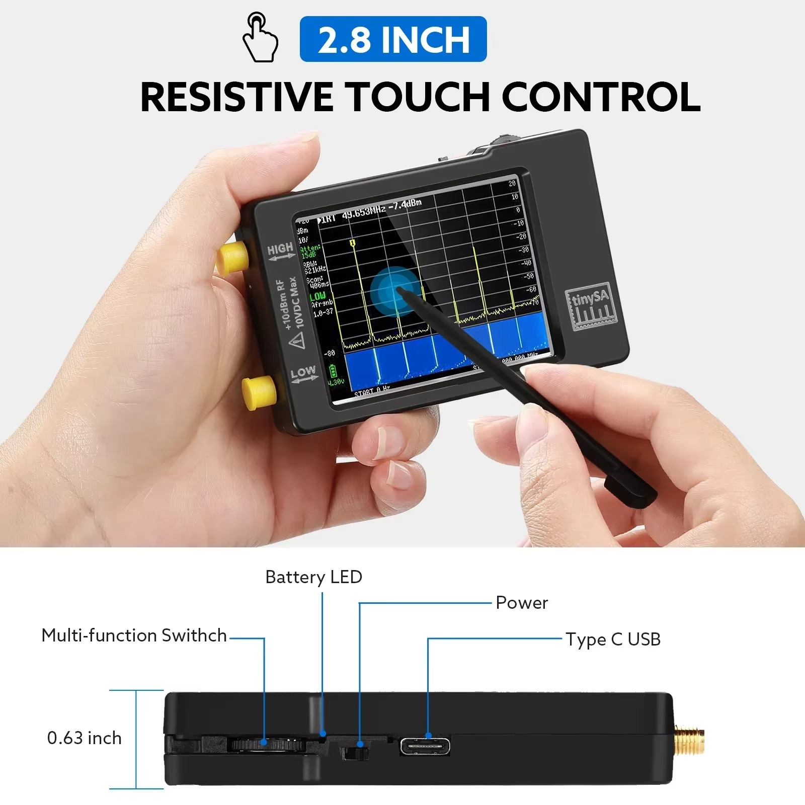 Upgraded Tiny Spectrum Analyze - огляд і ціна Signal Generator Spectrum Analyzer